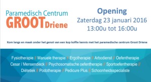 Opening Paramedisch Centrum Groot Driene