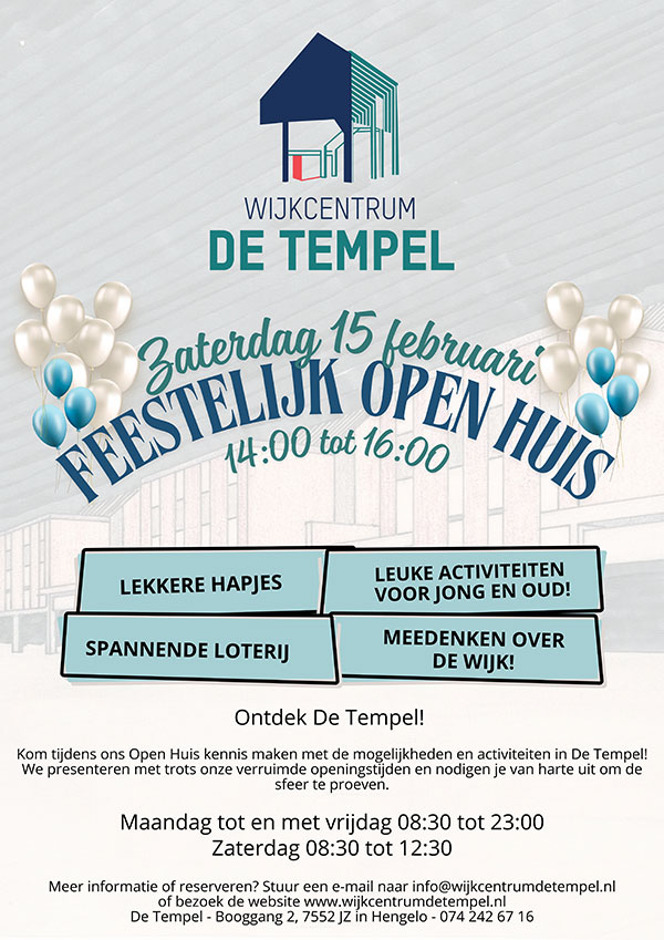 flyer Tempel open huis